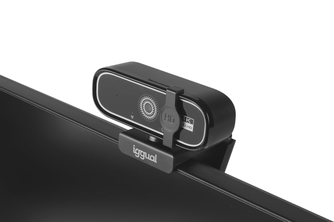 Webcam iggual USB 4K UHD WC3840 – 8 MP, 3840 x 2160 pixels, Autofocus - vue 3