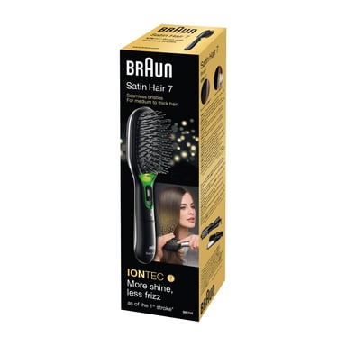 Braun BR710 Adulto Cepillo paleta para el pelo Negro, Verde 1 pieza(s)