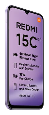 Smartphone Xiaomi Redmi 15C 4GB- 128GB- 6.9'- 5G- Purpura