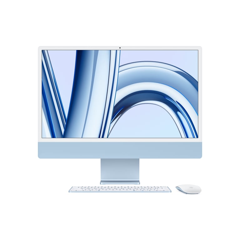 Apple iMac Apple M3 59 7 cm 23.5 4480 x 2520 pixels PC All in One 8 Go SSD macOS Sonoma Wi Fi 6E 802.11ax Neuf - vue 4