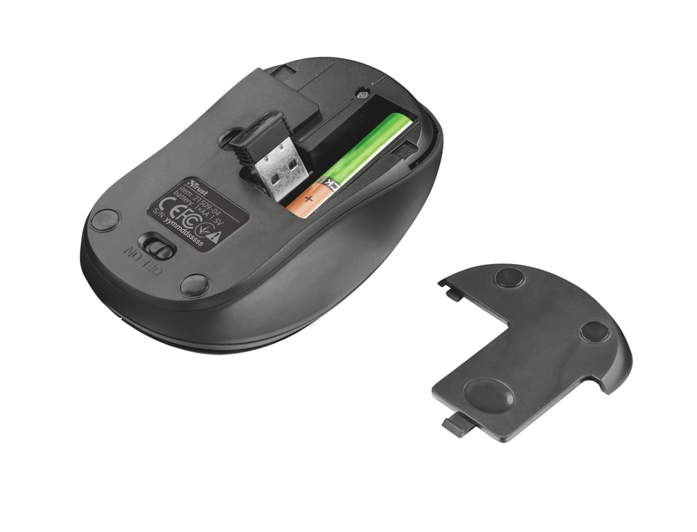 Trust 21509 souris Bureau Ambidextre RF sans fil Optique 1000 DPI - Neuf
