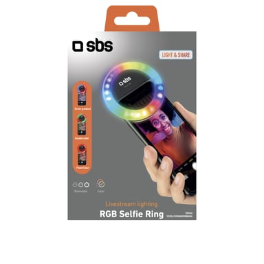 Anello luminoso multicolore per selfie - SBS