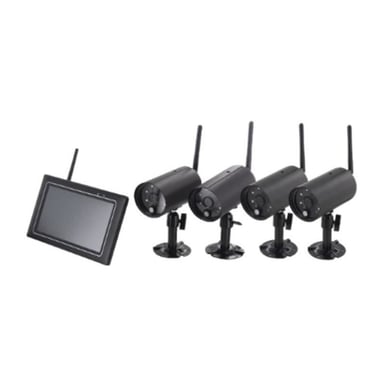 Chacon kit 4 camaras inalambricas con pantalla- Chacon