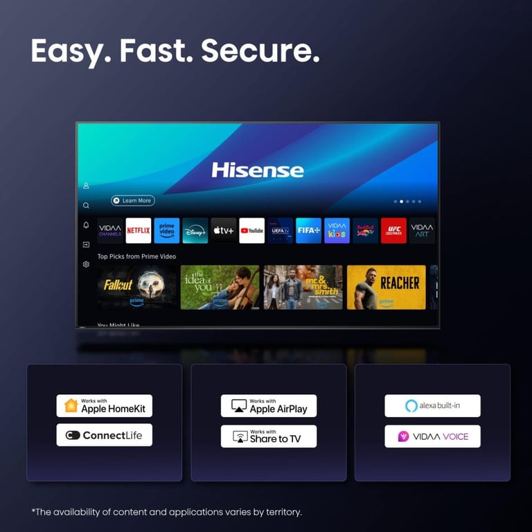 Hisense 50E8Q 50" 127 cm ULED TV Mini LED 4K - vue 4