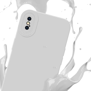 Coque pour Apple iPhone XS MAX en FLUID BLANC Housse de protection Étui en silicone TPU flexible
