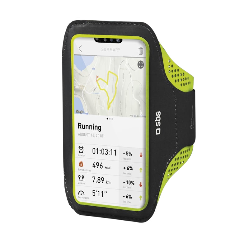 SBS Brassard de course XXXL pour smartphones jusqu'&agrave; 6,7 avec fen&ecirc;tre tactile-