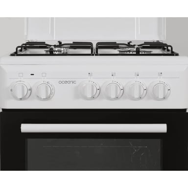Cuisinière gaz OCEANIC OCEACG50GW 4 feux four 45L A+ Blanc