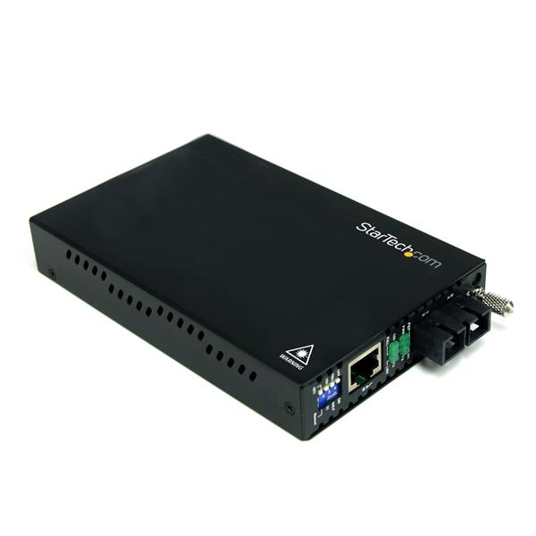 Conversor de Medios StarTech ET90110SC2 Ethernet a Fibra Multimodo SC 100BASE FX 2km Plug and Play - vue 1