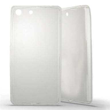 Coque silicone unie compatible Givré Blanc Sony Xperia M5