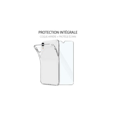 JAYM - Pack Completo Funda + Cristal para Apple iPhone 12 Mini (5.4) - Funda blanda transparente y resistente + Cristal protector reforzado - Plano 2.5D