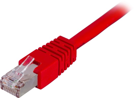 Deltaco STP-611R cavo di rete Rosso 1,5 m Cat6 F/UTP (FTP)
