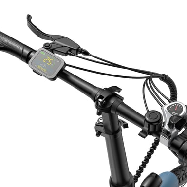 Bicicleta eléctrica urbana ligera Fafrees F20, neumáticos de 20'', motor de 250 W, batería de 36 V y 16,75 Ah - Blanca