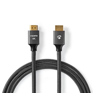 Nedis CVTB35000GY10 câble HDMI 1 m HDMI Type A (Standard) Gris - Neuf