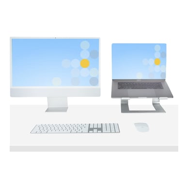 StarTech.com Support Ordinateur Portable (5kg) - Socle Ordinateur Portable en Aluminium, Argenté - Réhausseur PC pour MacBook Air/Pro, Dell XPS, Lenovo - Élévateur/Surélévateur Ergonomique pour Bureau