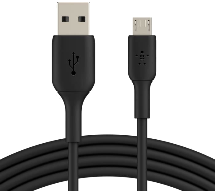 BELKIN - cable - PVC A-MUSB 1M, BLK - PVC A-MUSB 1