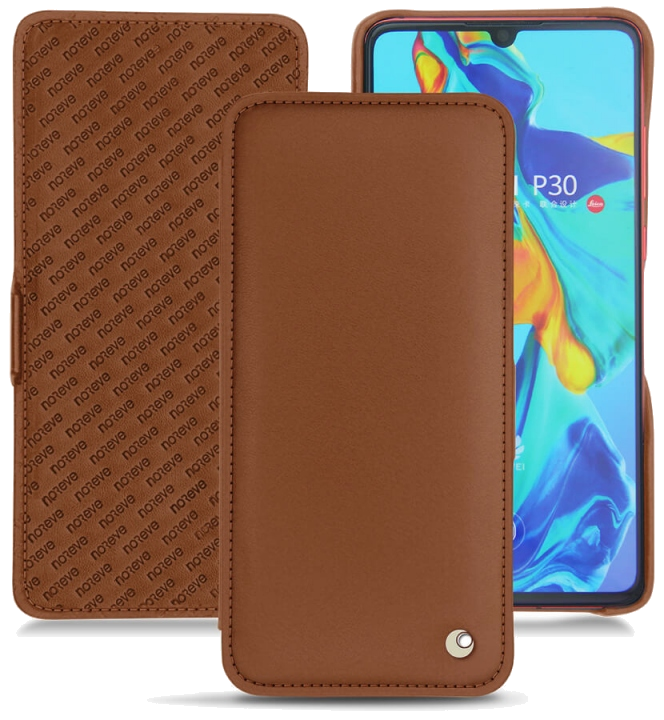 Housse cuir Huawei P30 - Rabat horizontalMarron