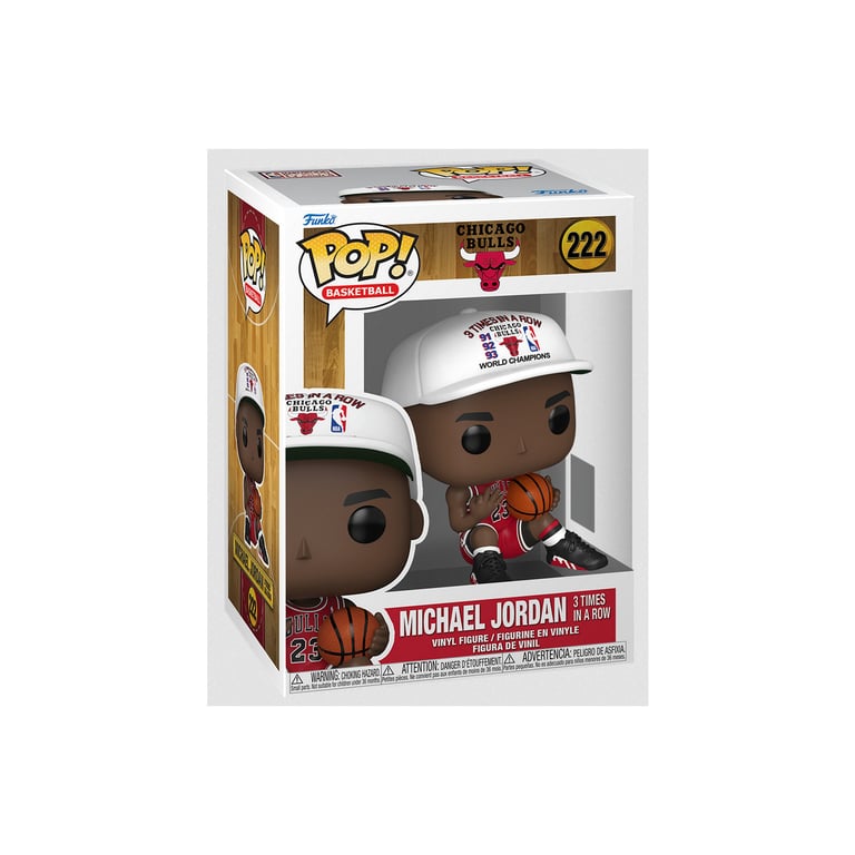 NBA Legends Figurine POP! Chicago Bulls: Michael Jordan 3 Times in a Row 9 cm - vue 4