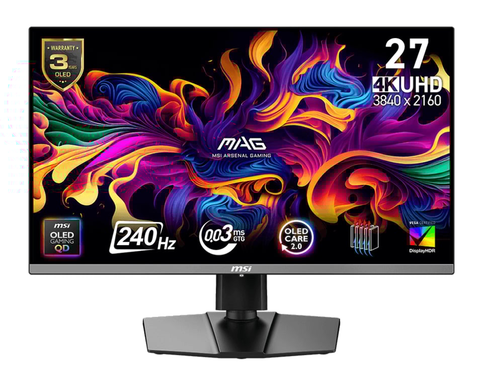 MSI MAG 272UP QD OLED X24 écran plat de PC 67 3 cm 26.5 3840 x 2160 pixels 4K Ultra HD Neuf