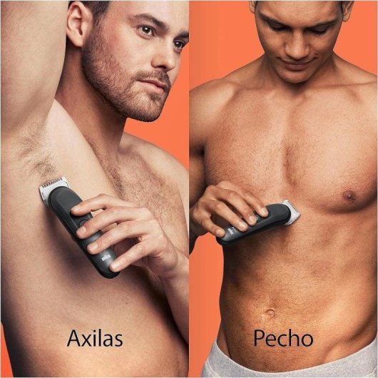 Braun BG3350 Recortadora Corporal 3 Cabezales Inalámbrica Resistente al Agua en Negro - Neuf