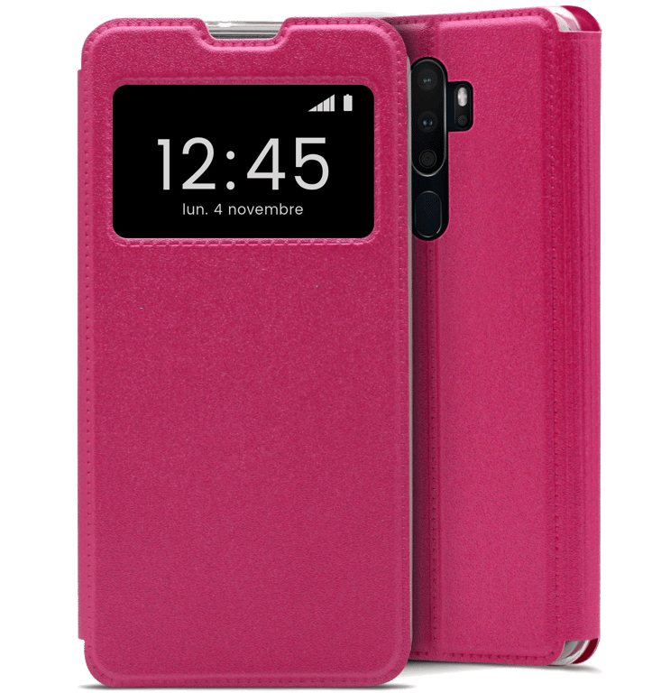 Etui Folio compatible Rose Oppo A5 2020