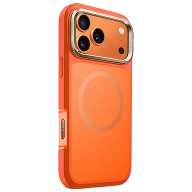 Coque Intégrale pour iPhone 17 Pro MagSafe Antichocs 6m avec Support Orange