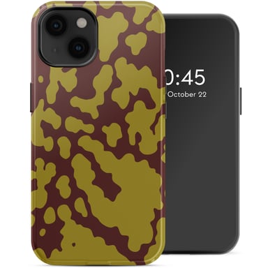 Selencia Coque arrière Vivid avec MagSafe pour Apple iPhone 14 - Moo'd Olive Dust