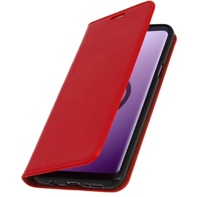 Funda Samsung Galaxy S9 Plus de cuero billetera Función soporte – Roja