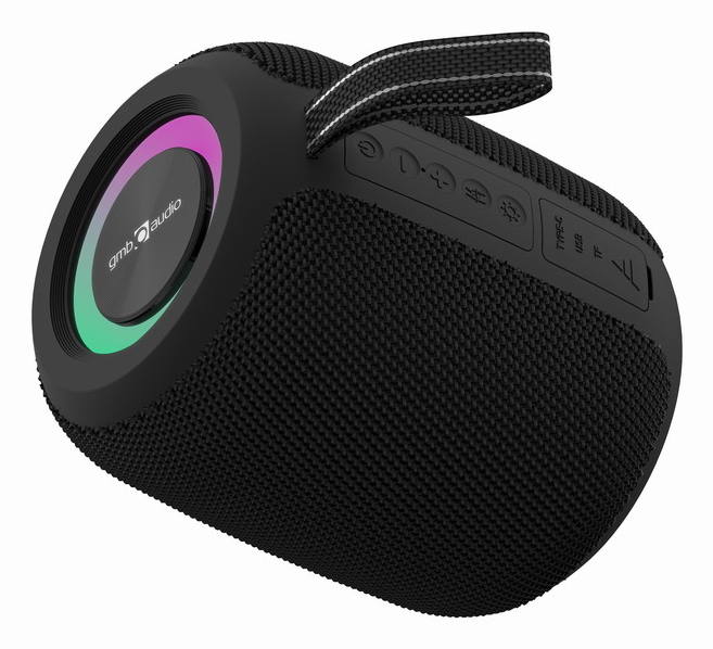 Haut-Parleur Gembird SPK-BT-LED-05-BK – Portable Mono avec Effet LED RVB - vue 3