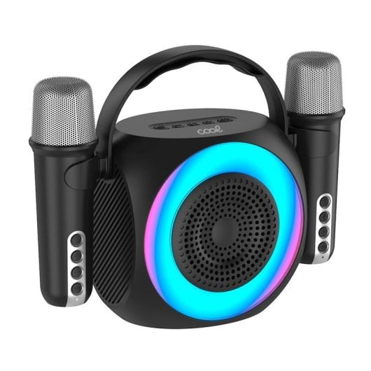 Cool Mini Karaoke Party Altavoz Bluetooth Portátil + 2 Micrófonos Neuf - vue 3