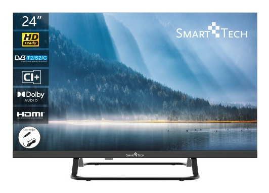 Smart-Tech 24HN01VC TV 61 cm (24'') HD Noir 200 cd/m²