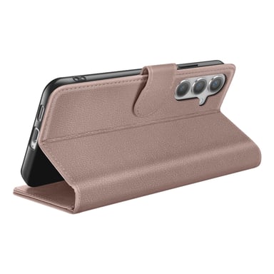 Zanaé Funda tipo cartera para Galaxy S24 con función de soporte y lengüeta magnética Topo