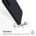 Accezz Coque Liquid Silicone pour Samsung Galaxy A36 / A56 - Noir