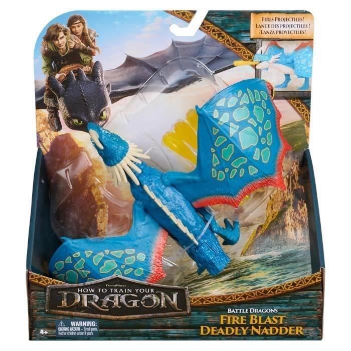 FIGURINE DRAGON A FONCTIONS 25 CM TEMPETE Dragons Movie - Neuf