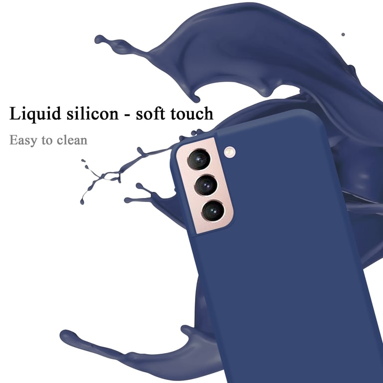 Coque pour Samsung Galaxy S22 en LIQUID BLUE Housse de protection Étui en silicone TPU flexible