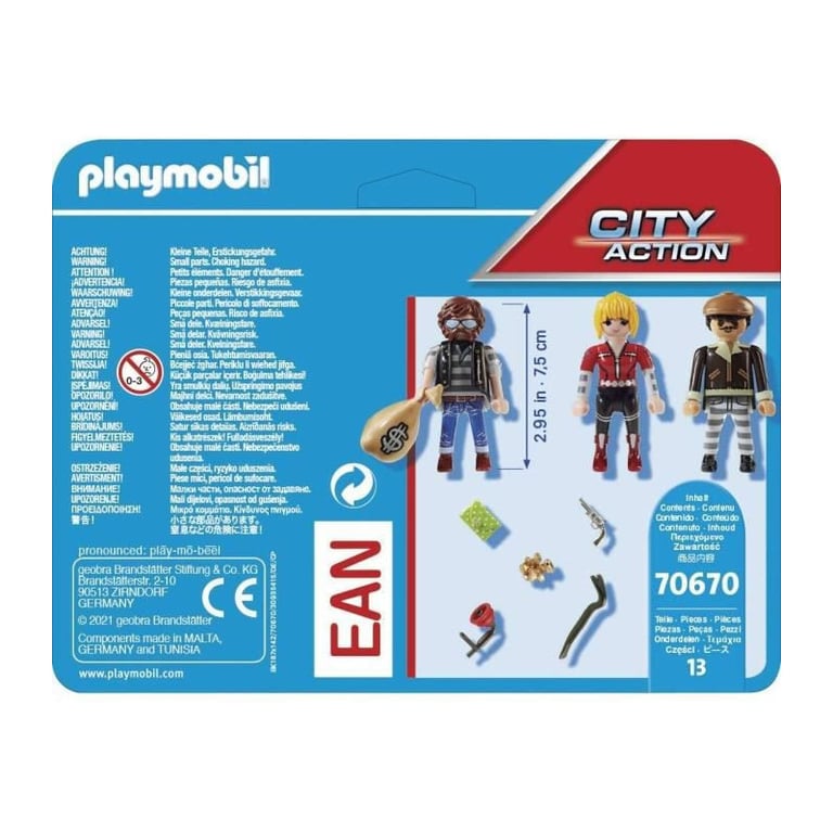 Police Equipe De Bandits City Action 70670 Playmobil La Boîte - vue 3