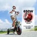 Scooter Eléctrico W7 | Motor 650W | Batería 42V 10.5Ah | Neumáticos de 8.5 Pulgadas| Velocidad Máx 35 km/h | Autonomía 35 km