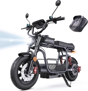 Scooter elettrico per adulti iScooter DX5 con sedile, motore da 1500 W, batteria 48 V 15,6 Ah, 15 pollici