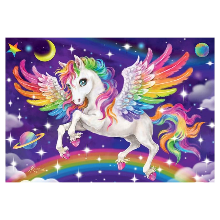 Puzzles 2x24 pièces : Licorne et Pégase Ravensburger France - vue 5