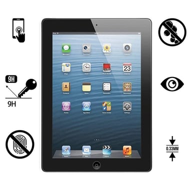 Protecteur d'écran en verre trempé Crystal Clear pour iPad (paquet de 2)   iPad Air/Air2 5/6 9,7 pouces
