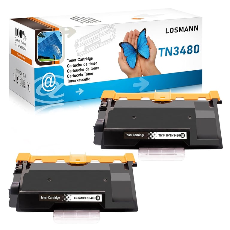 1x Cartouche de Toner Compatible pour TN 3480 TN 3430 TN3480 TN3430 HL L5000D HL L5100DN HL L5200DW HL L6400DW HL L5200DWT MFC L5750DW MFC L5700DW MFC L5800DW MFC L5850DW MFC L6900DW Neuf - vue 2