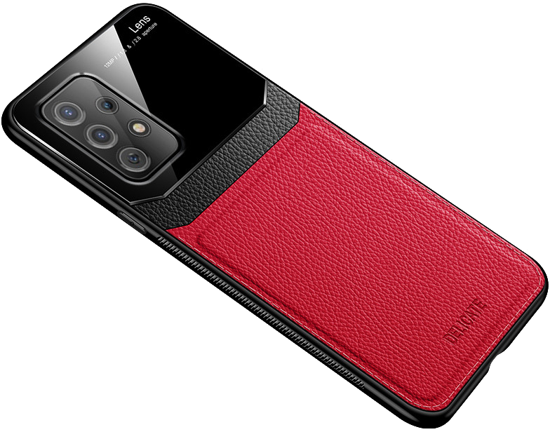 Coque Effet Cuir pour SAMSUNG Galaxy A72 Plexiglass Protection