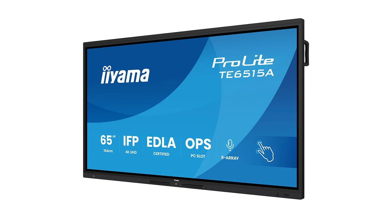 iiyama ProLite TE6515A B2AG 65 écran LCD rétro éclairé par LED signalétique numérique interactive avec écran tactile touch / ensemble de 8 microphones / possibilité de PC encastré en option... - vue 4