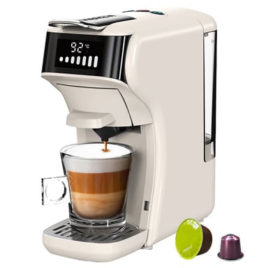 H1B Crème - Machine à café 6-en-1 multicapsules 20 bars