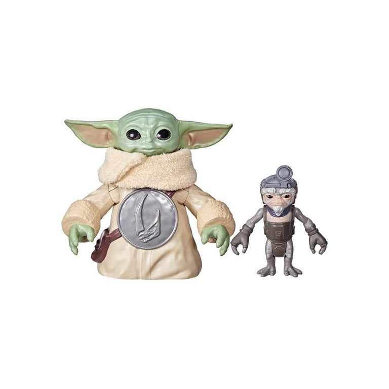 Figurine électronique Hasbro Star Wars The Black Series Grogu & Anzellan 16,5 cm Beige - Neuf