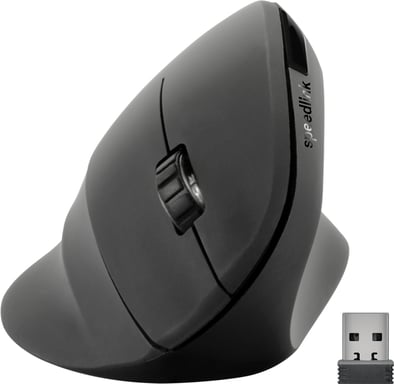 SPEEDLINK SL-630019-RRBK ratón Oficina mano derecha RF Wireless + USB Type-A Óptico 1600 DPI