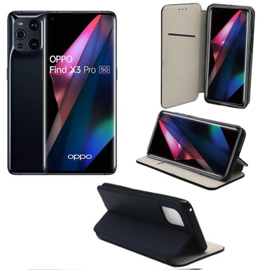 OPPO Find X3 Pro 5G Etui / Housse pochette protection bleu