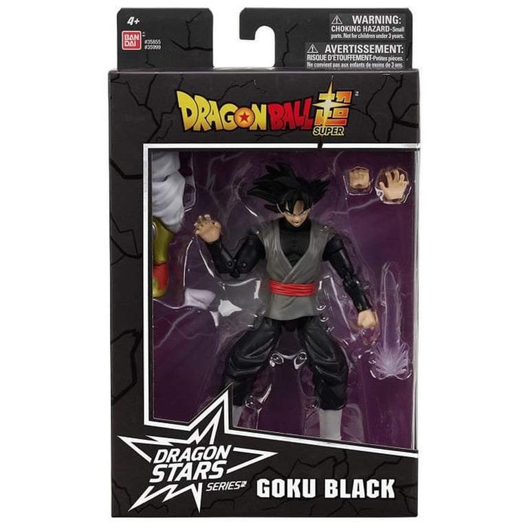 Figurine articulée BANDAI Dragon Stars Goku Black 17 cm avec accessoires mains et pièce de construction Broly Noir - Neuf