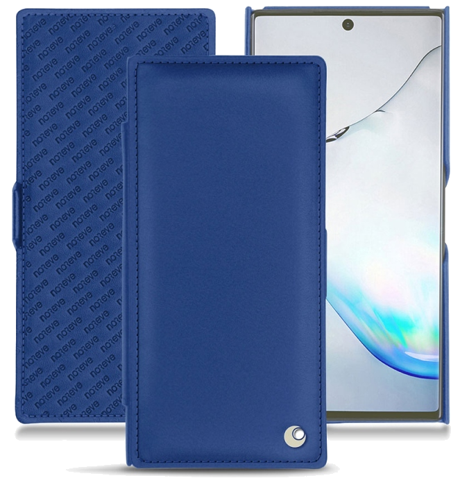 Housse cuir Samsung Galaxy Note10+ - Rabat horizontalBleu