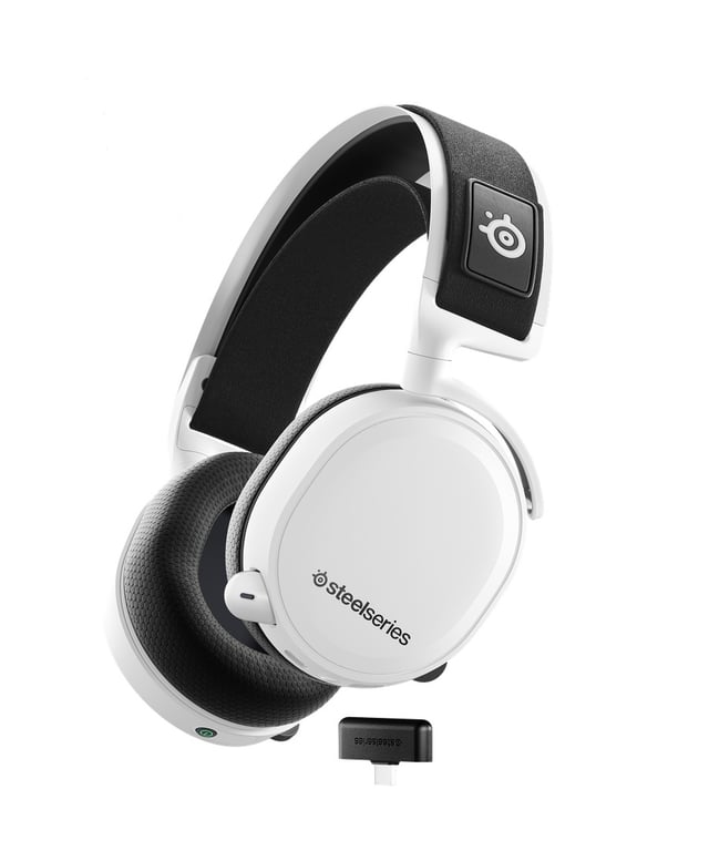 Steelseries Arctis 7+ Casque Avec fil &sans fil Arceau Jouer USB Type-C Bluetooth Noir, Blanc - Neuf