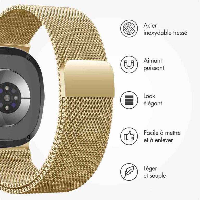 Bracelet Samsung Galaxy Watch 8 44mm Magnétique Milanais - vue 5